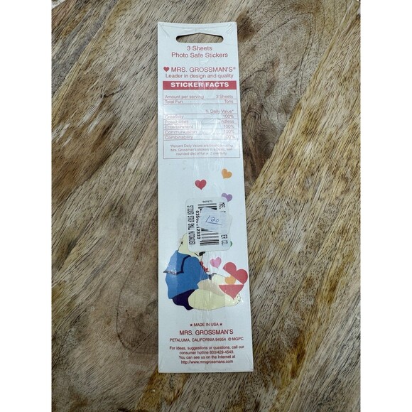 NOS VTG Mrs. Grossman's Christmas Nutcrackers Stickers 3 Sheets 90’s Holiday USA - Picture 2 of 2